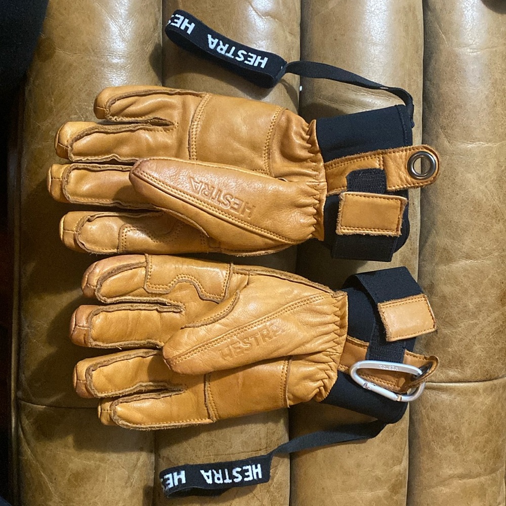 Hestra Gloves Unisex •leather •fall line •cork •size 6